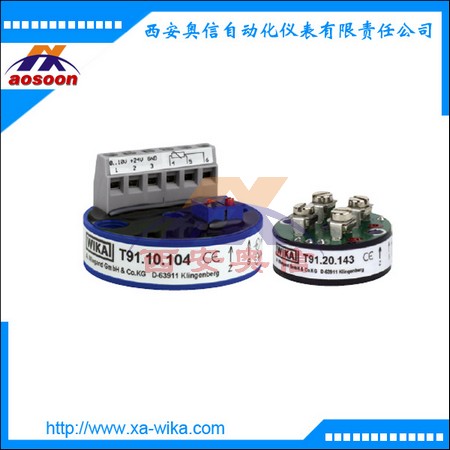 T91.10德国WIKA温度变送器0-10V威卡顶装