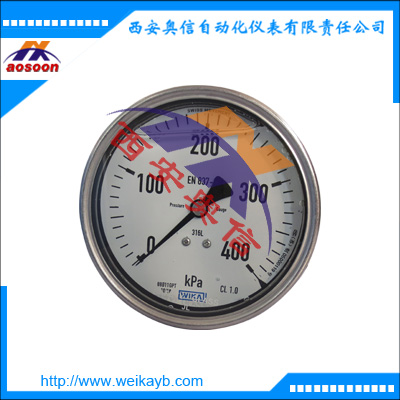 压力表 德国wika轴向充液压力表232.50.160