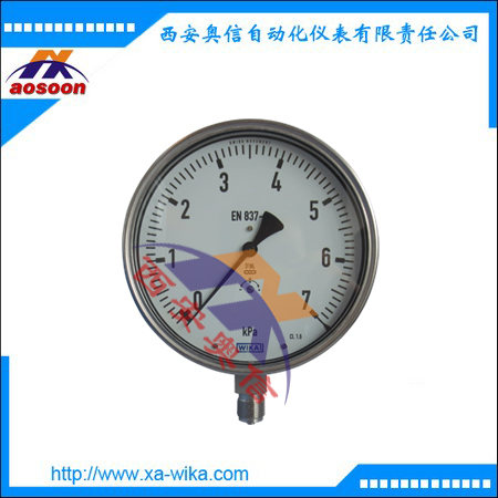 现货0-1.6Mpa 德国wika 316不锈钢压力表233.50.160